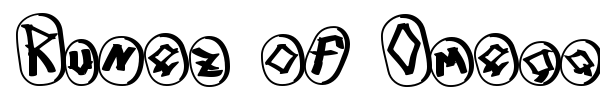 Runez of Omega font preview